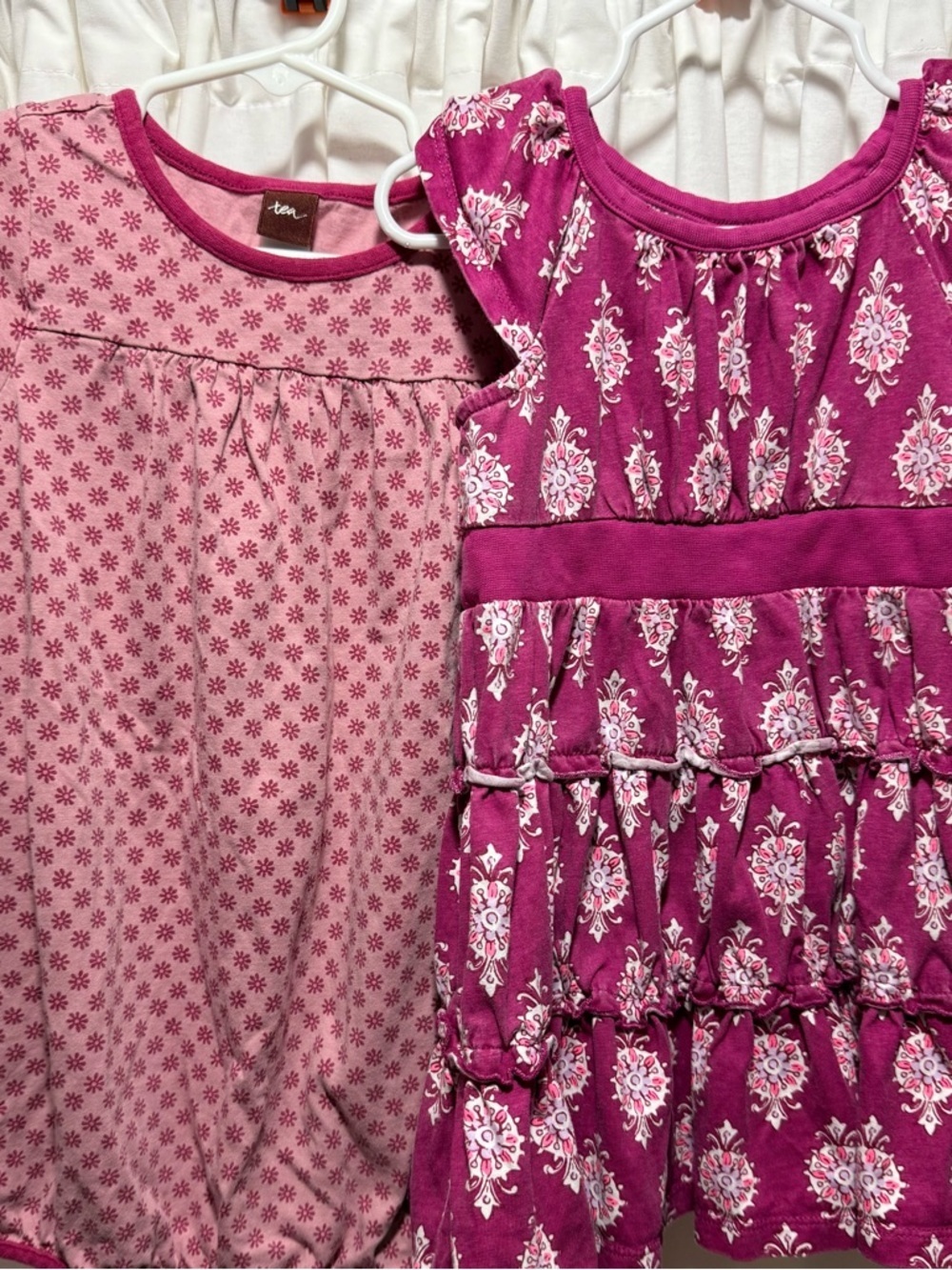 Tea size 2 Toddler Pink Patterned Dresses - Set of 2